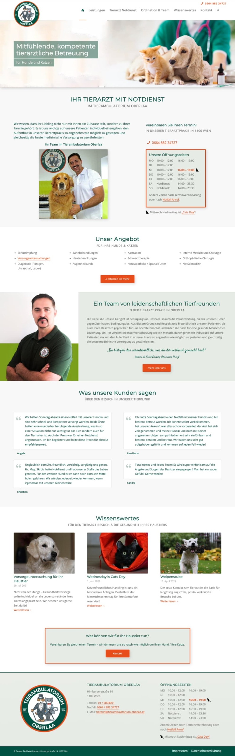 Tierarzt Wien Webdesign Seo - Tierarzt Oberlaa, Wien